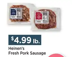 Heinen's Heinen's Fresh Pork Sausage offer