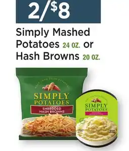 Heinen's Simply Mashed Potatoes 24 OZ. or Hash Browns 20 OZ offer