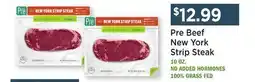 Heinen's Pre Beef New York Strip Steak offer