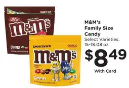 Mariano's M&M's Family Size Candy offer