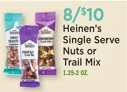 Heinen's Heinen's Single Serve Nuts or Trail Mix offer