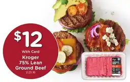 Mariano's Kroger 75% Lean Ground Beef offer