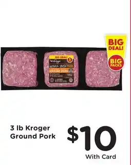 Mariano's 3 lb Kroger Ground Pork offer