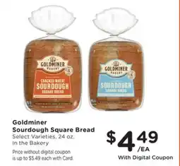 Mariano's Goldminer Sourdough Square Bread offer
