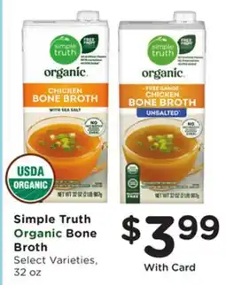 Mariano's Simple Truth Organic Bone Broth offer