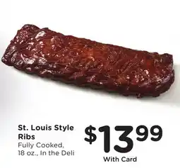 Mariano's St. Louis Style Ribs offer