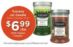 Mariano's Tuscany Jar Candle offer