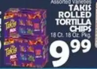 Bravo Supermarkets Takis rolled tortilla chips offer