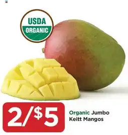 Food 4 Less Organic Jumbo Keitt Mangos offer