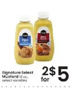 Albertsons Signature Select Mustard offer
