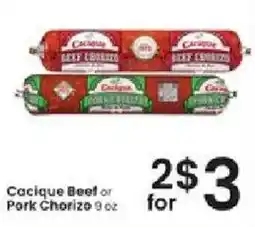 Albertsons Cacique Beef or Pork Chorizo offer