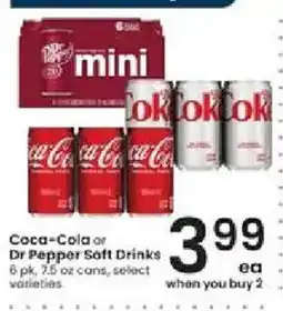 Albertsons Coca-Cola or Dr Pepper Soft Drinks offer