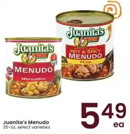 Albertsons Juanita's Menudo offer
