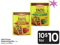 Albertsons Old El Paso Seasoning Mix offer