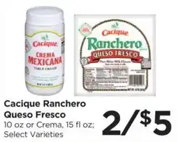 Food 4 Less Cacique Ranchero Queso Fresco offer