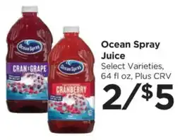 Food 4 Less Ocean Spray juice offer
