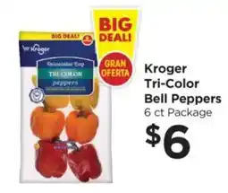 Food 4 Less Kroger tri-color bell peppers offer