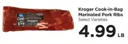 Food 4 Less Kroger cook-in-bag marinated pork ribs offer