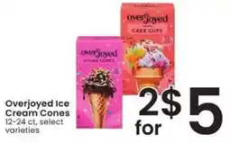 Albertsons Overjoyed Ice Cream Cones offer