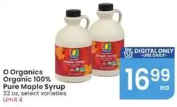 Albertsons O Organics Organic 100% Pure Maple Syrup offer
