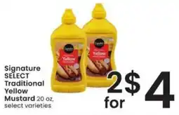 Albertsons Signature Select Traditional Yellow Mustard offer