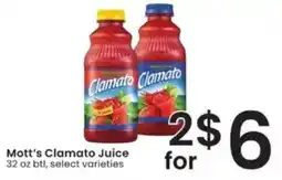 Albertsons Mott's Clamato Juice offer