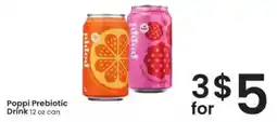 Albertsons Poppi Prebiotic Drink offer