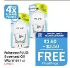 Albertsons Febreze plug scented oil warmer offer