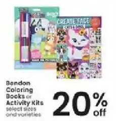Albertsons Bendon Coloring Books or Activity Kits offer