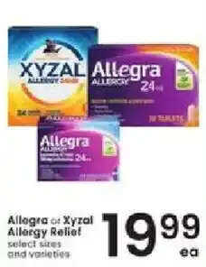 Albertsons Allegro or Xyzal Allergy Relief offer