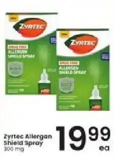 Albertsons Zyrtec Allergen Shield Spray offer