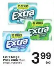 Albertsons Extra Mega Pack Gum offer