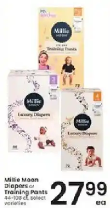 Albertsons Millie Moon Diapers or Training Pants offer