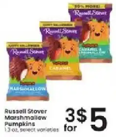 Albertsons Russell Stover Marshmallow Pumpkins offer