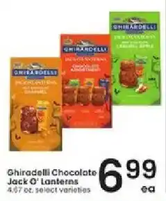 Albertsons Ghiradelli Chocolate Jack O' Lanterns offer