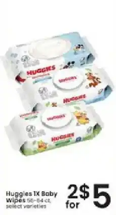 Albertsons Huggies 1X Baby Wipes offer