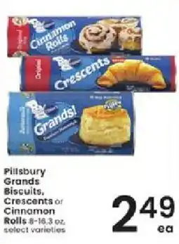 Albertsons Pillsbury Grands Biscuits, Crescents or Cinnamon Rolls offer