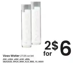 Albertsons Voss Water offer