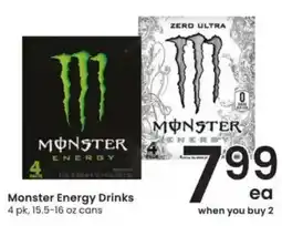 Albertsons Monster Energy Drinks offer