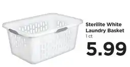 Food 4 Less Sterilite white laundry basket offer