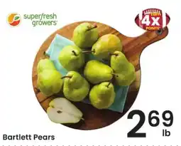 Albertsons Superfresh Growers Bartlett Pears offer