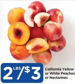 Food 4 Less California Yellow or White Peaches or Nectarines offer