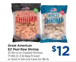 Food 4 Less Great American EZ Peel Raw Shrimp offer