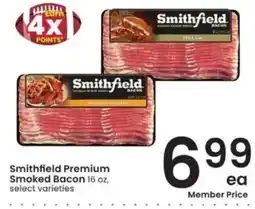 Albertsons Smithfield Premium Smoked Bacon offer