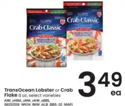 Albertsons TransOcean Lobster or Crab Flake offer