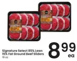 Albertsons Signature Select ground beef sliders offer