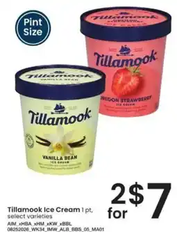 Albertsons Tillamook ice cream offer