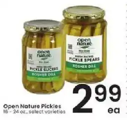 Albertsons Open Nature Pickles offer