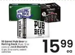 Albertsons Rolling Rock Pub Beer offer