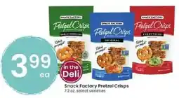 Albertsons Snack Factory Pretzel Crisps offer